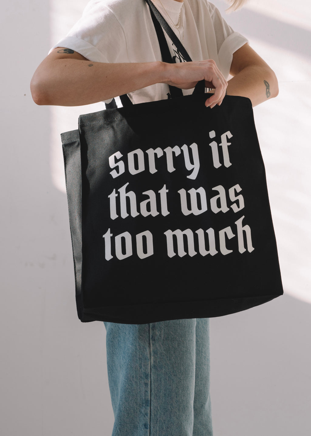 Sorry tote bag