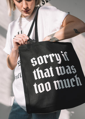 Sorry tote bag