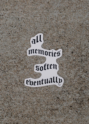 All Memories Soften die cut sticker