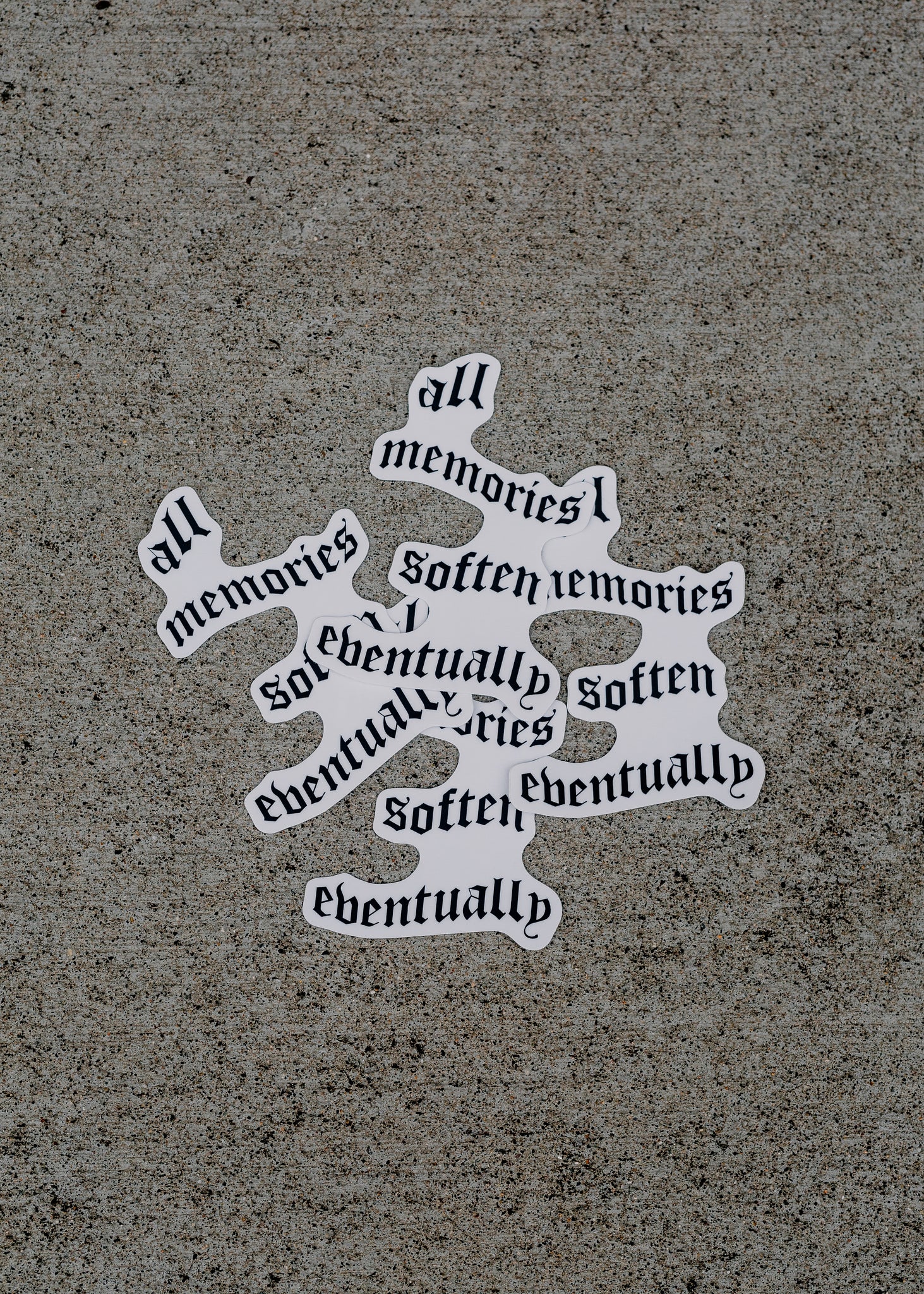 All Memories Soften die cut sticker