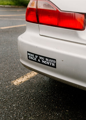 Honk If You Bleed bumper sticker