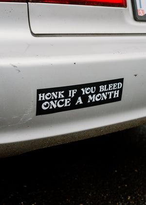 Honk If You Bleed bumper sticker